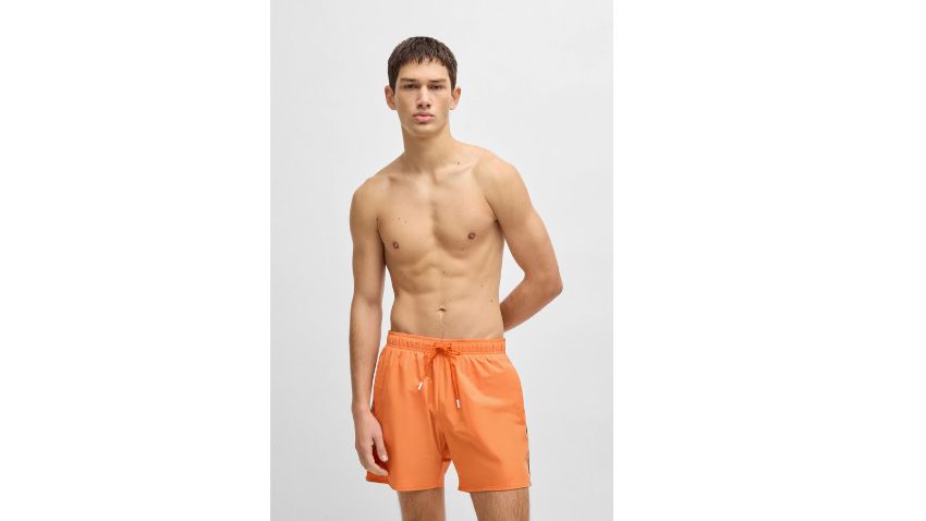 Short De Bain BOSS Homme Iconic Rayures Emblématiques - Entièrement Doublé
