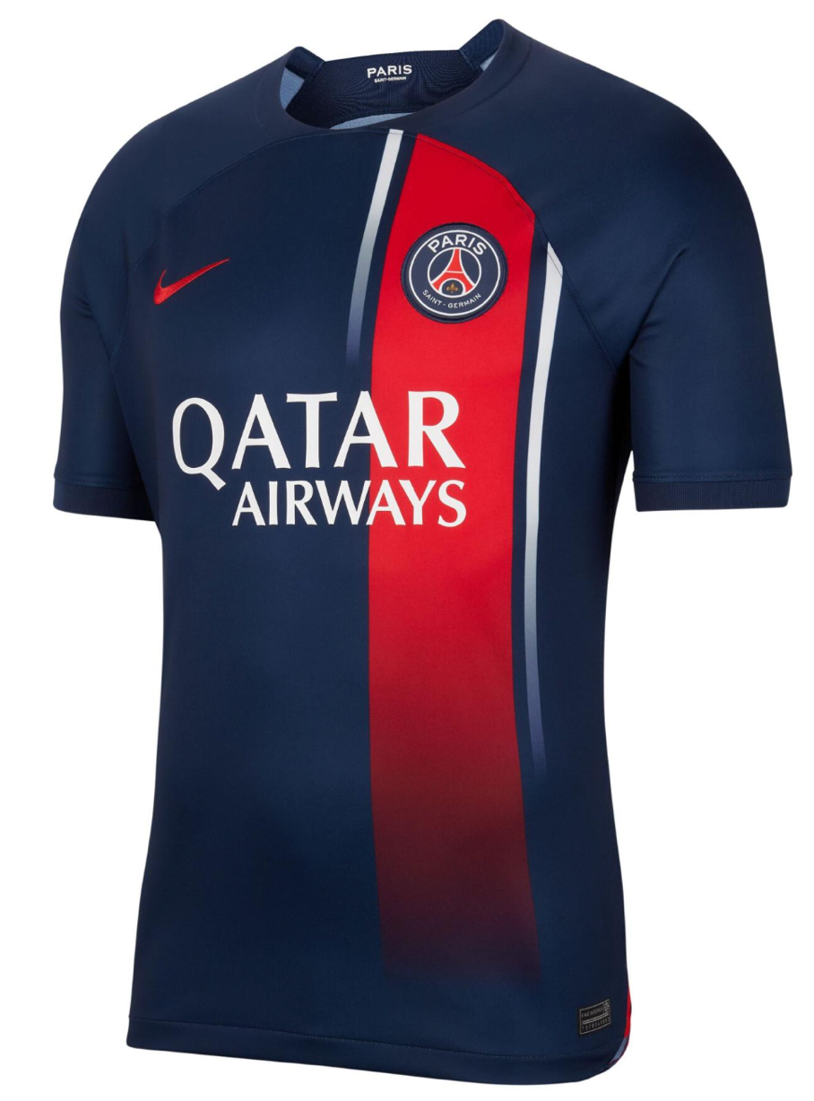 Quart de finale aller les maillots du PSG et du FC Barcelone en promotion pour la Ligue des Champions Ligue des Champions PSG Barcelone