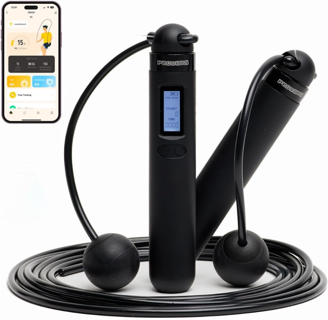 ENERGETICS – Corde à Sauter Numérique Avec Compteur De Sauts, Durée Et Calories – Longueur 300 Cm, Poids Utilisateur Max 100 Kg
